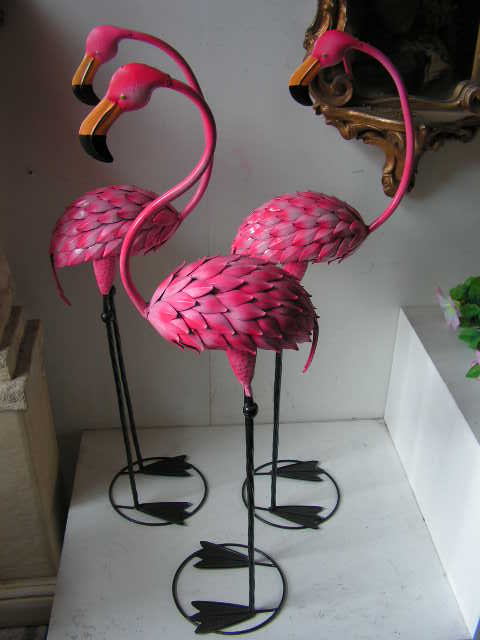 BIRD, Flamingos on Metal Stand (90cm)